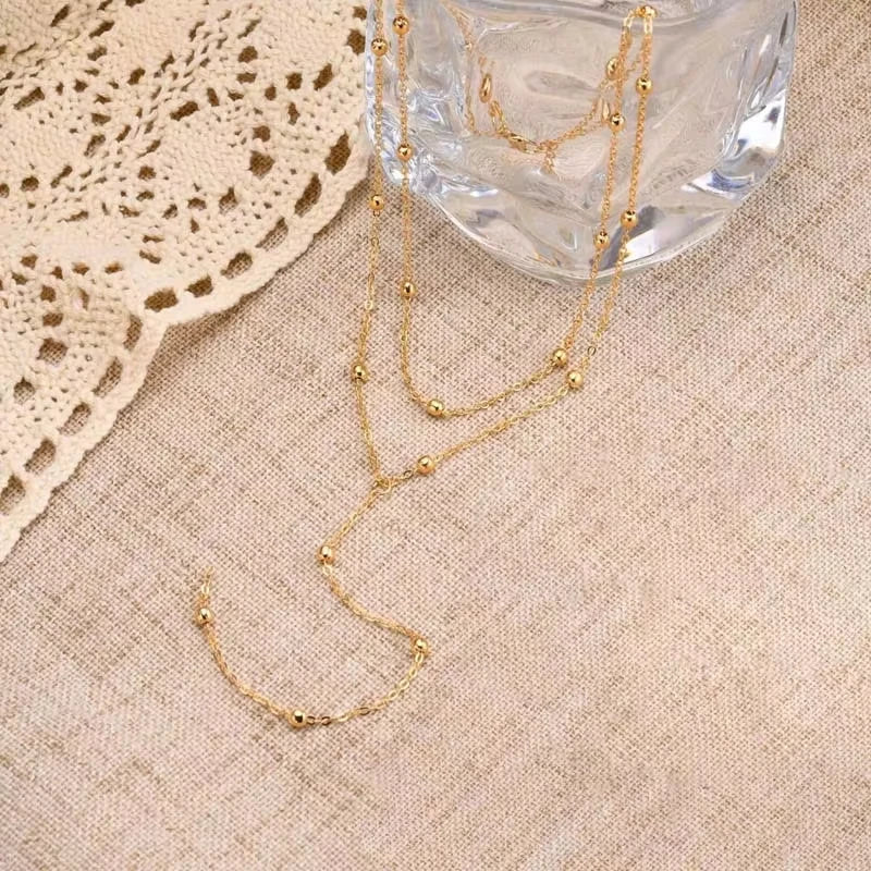 💛 Charmelle Golden Cascade Necklace 💛