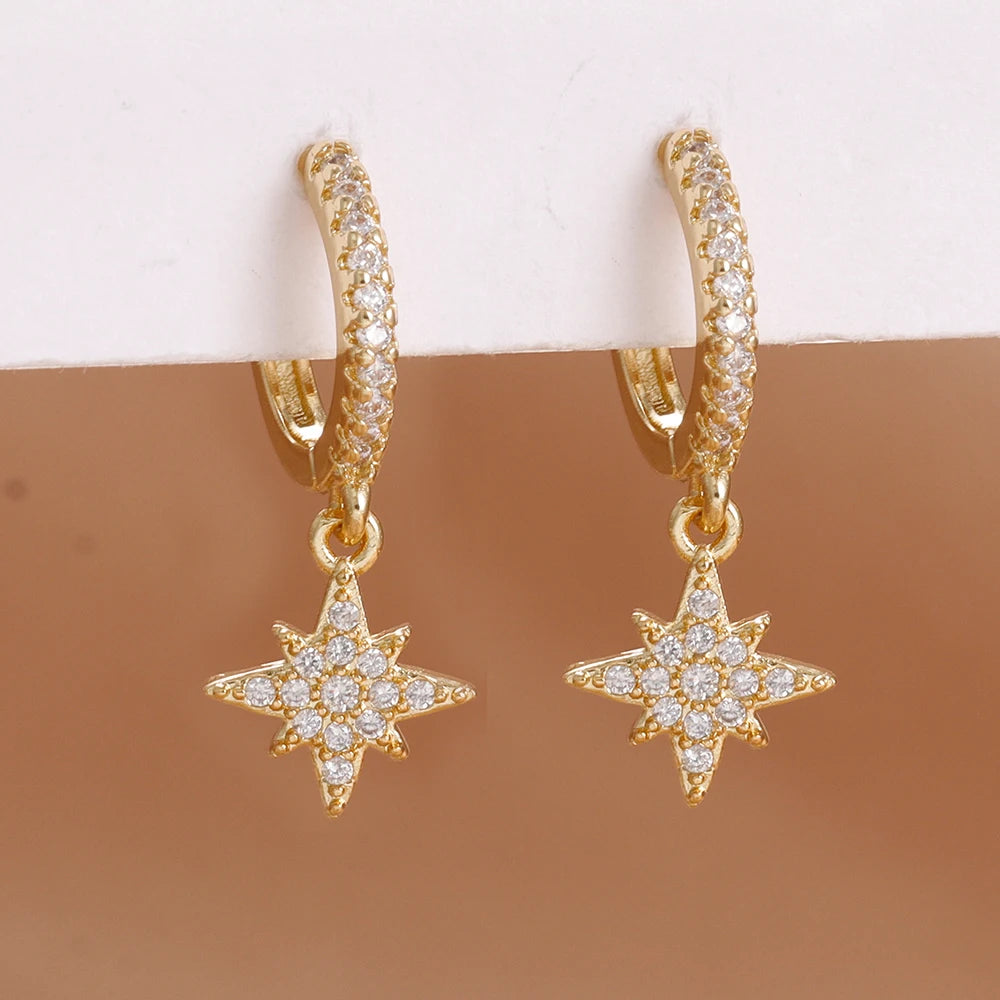 ✨ Celestial Star Zircon Earrings ✨