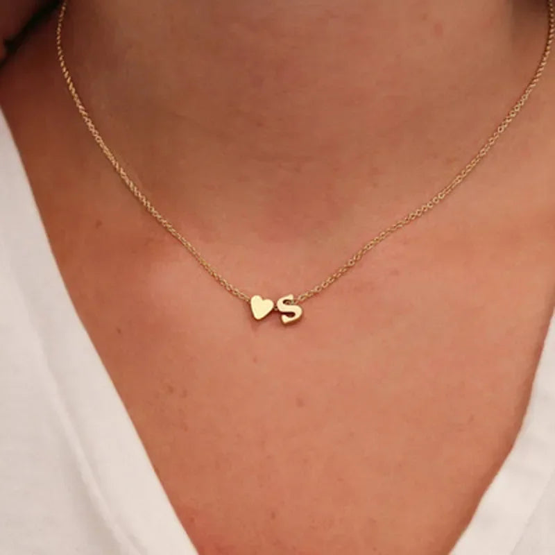 Golden Letter Glow Necklace 💎