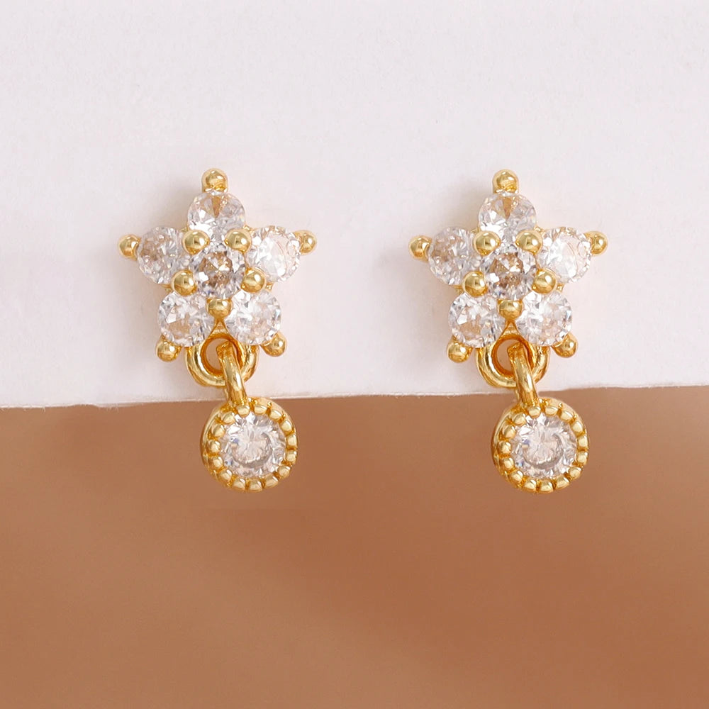 ✨ Celestial Star Zircon Earrings ✨