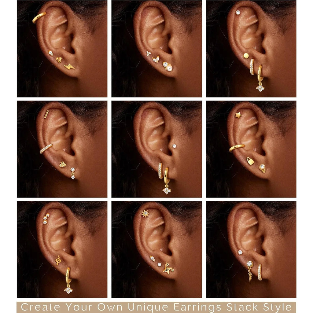 Sensitive Ear Stainless Steel Earrings