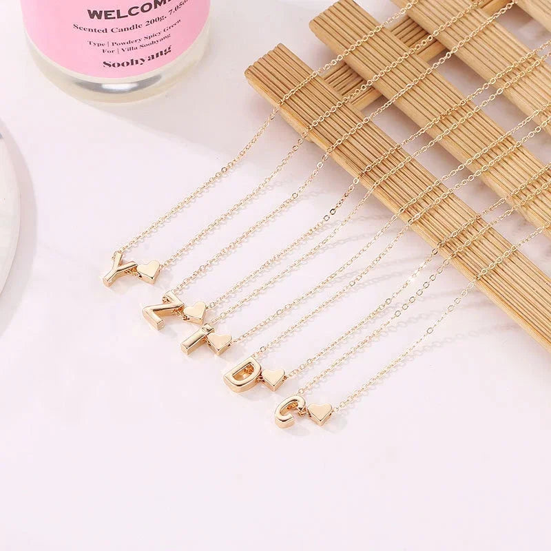 Golden Letter Glow Necklace 💎