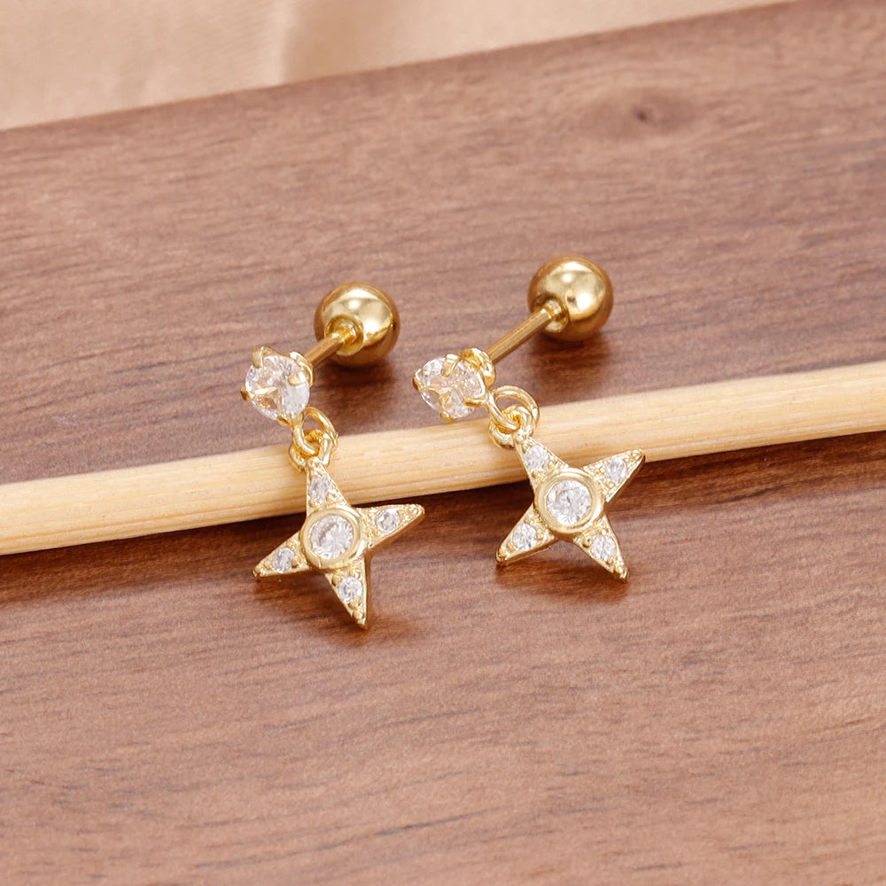✨ Celestial Star Zircon Earrings ✨