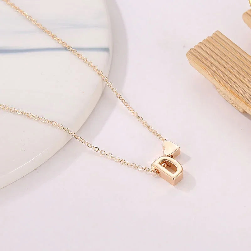 Golden Letter Glow Necklace 💎