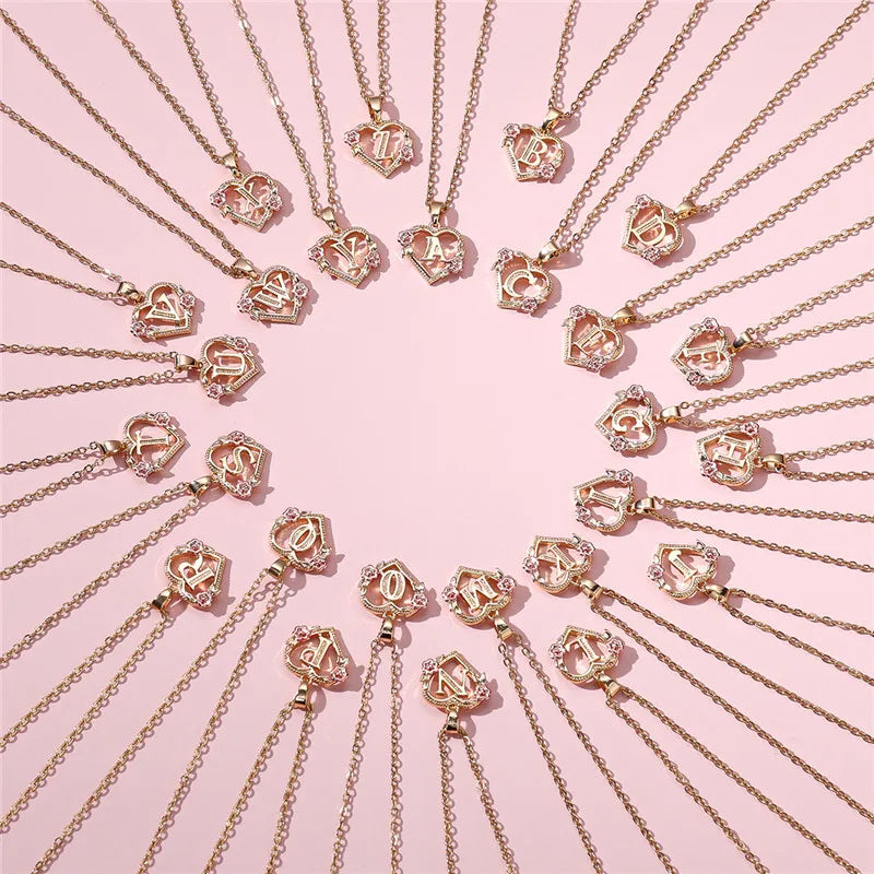 Floral Initial Necklace